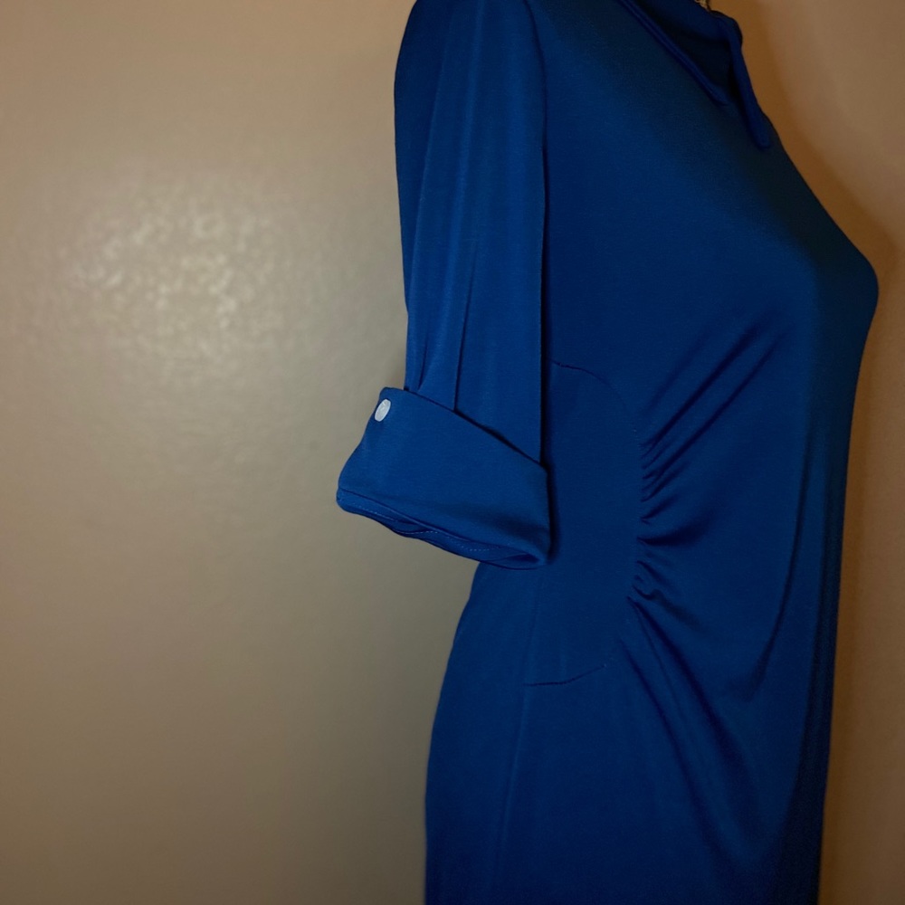 True Blue Asymmetrical Dress - Picture 3 of 4